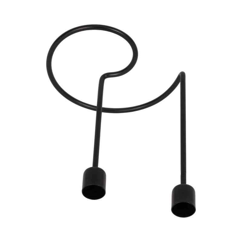 Metal Modern Swirl 2-Taper Candle Holder