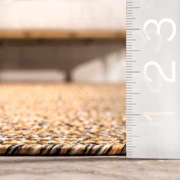 dimension image slide 6 of 8, Nuloom Wynn Braided Indoor/Outdoor Area Rug