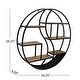 preview thumbnail 5 of 10, Buckthorn Industrial Circular Hanging Wall Shelf by Christopher Knight Home - 34.25" H x 34.25" W x 6.50" D
