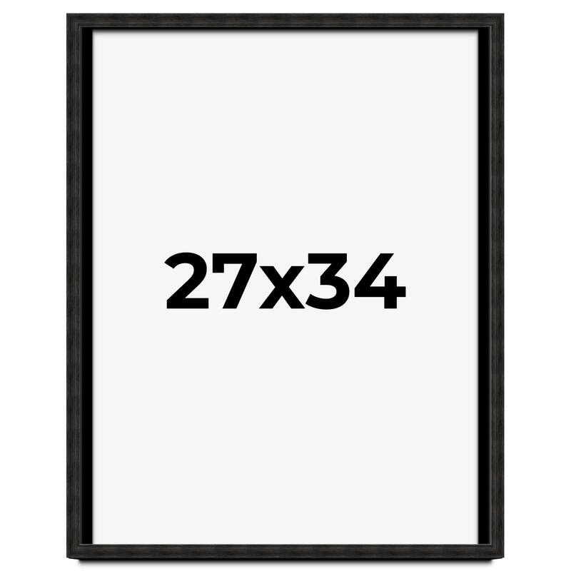 27x34 Shadow Box Black Rustic Barnwood Display Frame | 1.125 Inch