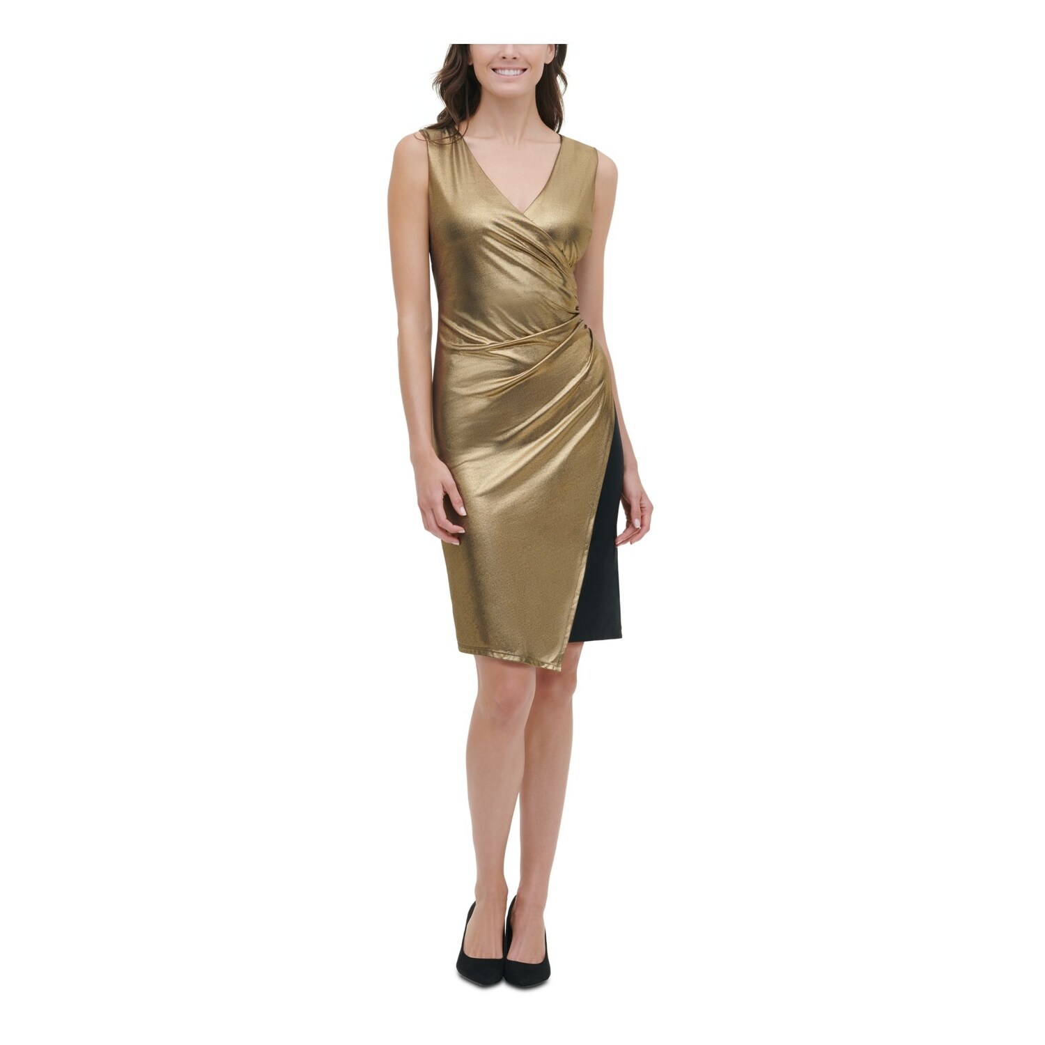 gold dress size 14