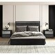preview thumbnail 1 of 22, Furniture of America Piez Modern 3-Piece Ash Grey Wood Platform Bedroom Set with 2-Drawer Nightstand Queen