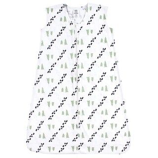 Luvable Friends Baby Boy Sleeveless Jersey Cotton Sleeping Bag, Sack, Blanket, Trees Jersey