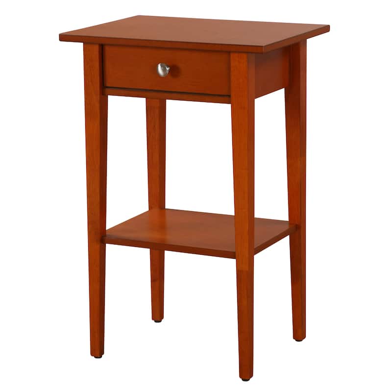 Dalton 1-drawer and Shelf Wooden Nightstand - Oak