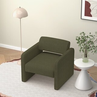 Accent Chair with Wood Frame and Padded Cushion - Bed Bath & Beyond ...