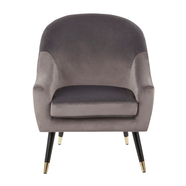 Silver Orchid White Velvet Upholstered Accent Chair. Opens flyout.