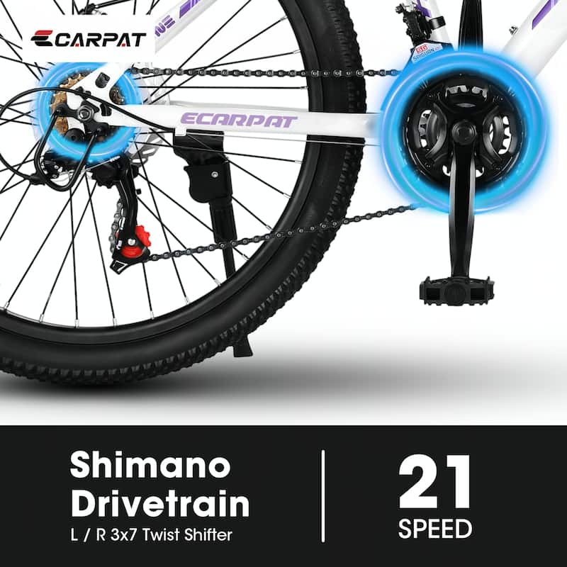 26 inch Mountain Bike, Shimano 21 Speeds with Dual Disc Brakes