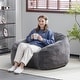preview thumbnail 4 of 11, Christopher Knight Home- Emma Faux Fur Foam Bean Bag Chair