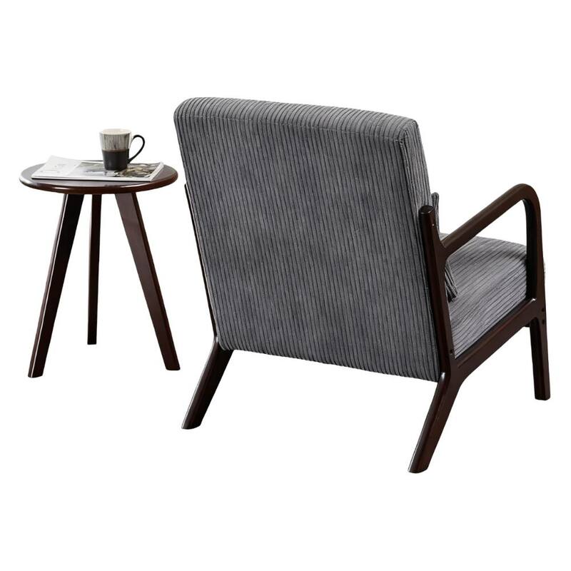 Mid-Century Modern Accent Chair&Coffee Table Set, Suitable for Living Rooms and Bedroom Relaxation Areas