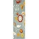 preview thumbnail 39 of 43, SAFAVIEH Handmade Soho Ingken Floral N.Z. Wool Rug 2'6" x 8' Runner - Light Blue/Multi - Runner