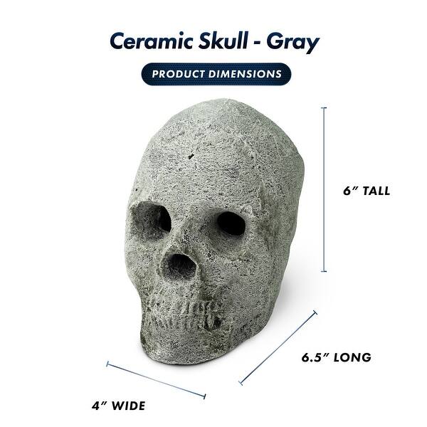 dimension image slide 2 of 3, Ceramic Fire Pit Decor | Fire Pit Skulls and Bones | Halloween Pumpkin | For Fire Pits and Fireplaces | Spooky and Scary Decor
