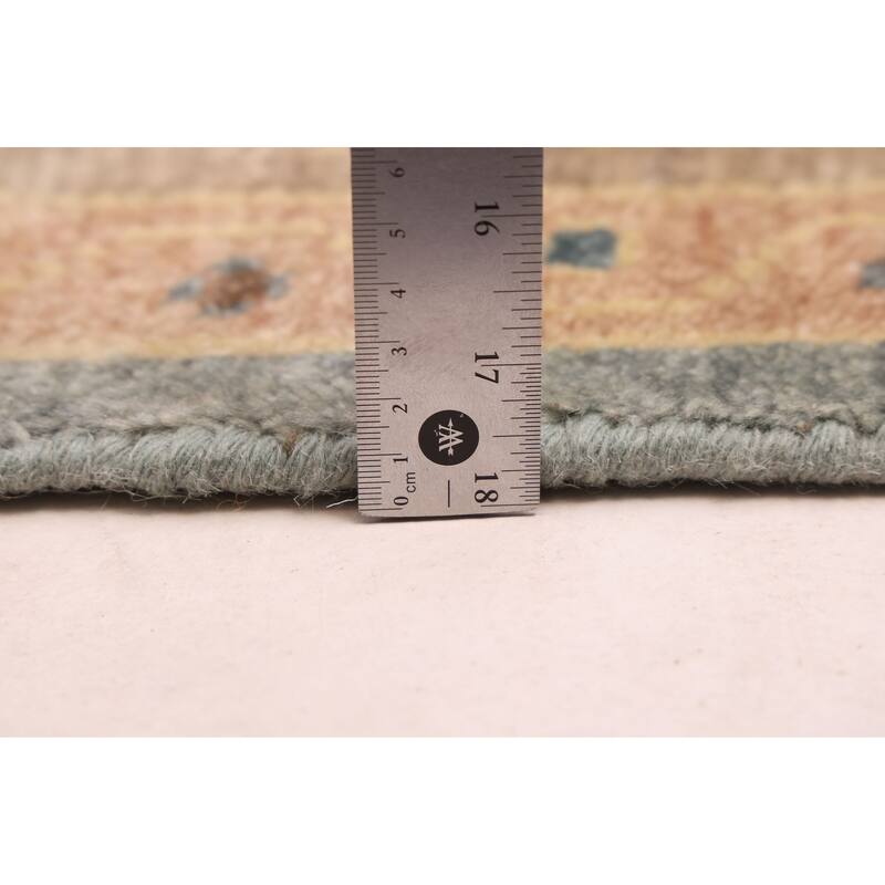 ECARPETGALLERY Hand-knotted Modern Oushak Light Denim Blue Wool Rug - 8'1 x 10'0