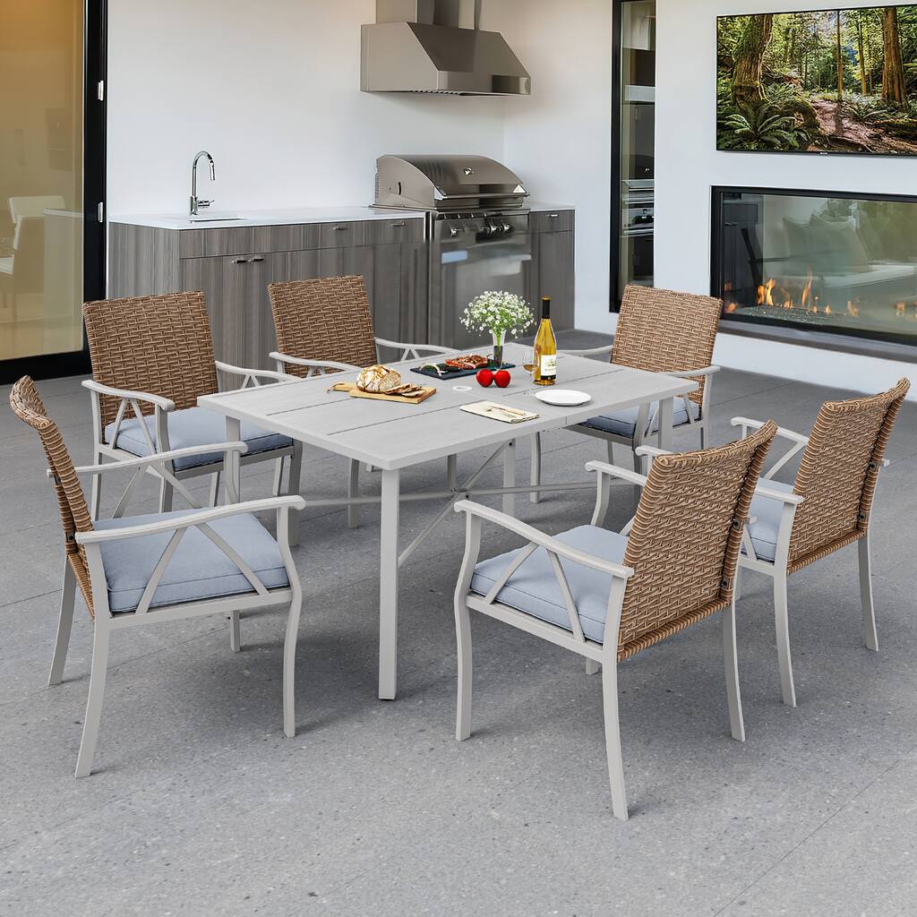 Moasis 3-Piece Bistro Set with Long Table - 3 PCS