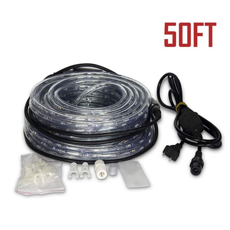 Ainfox 50/100ft LED Rope Light Outdoor Christmas Decorative Party Lighting