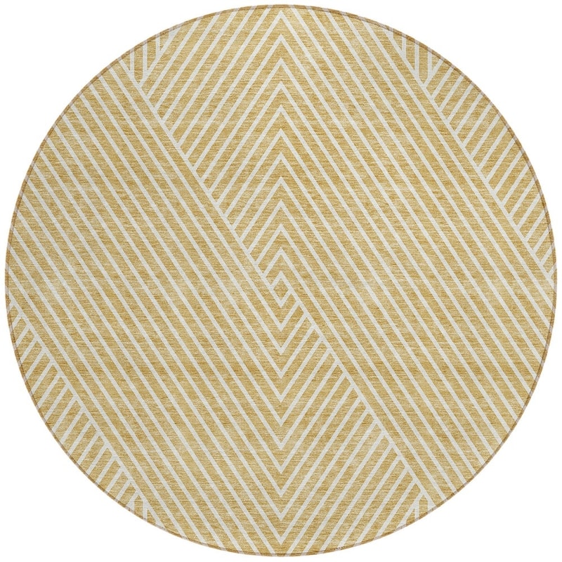 HomeRoots Geometric Transitional Rectangle Outdoor Rug