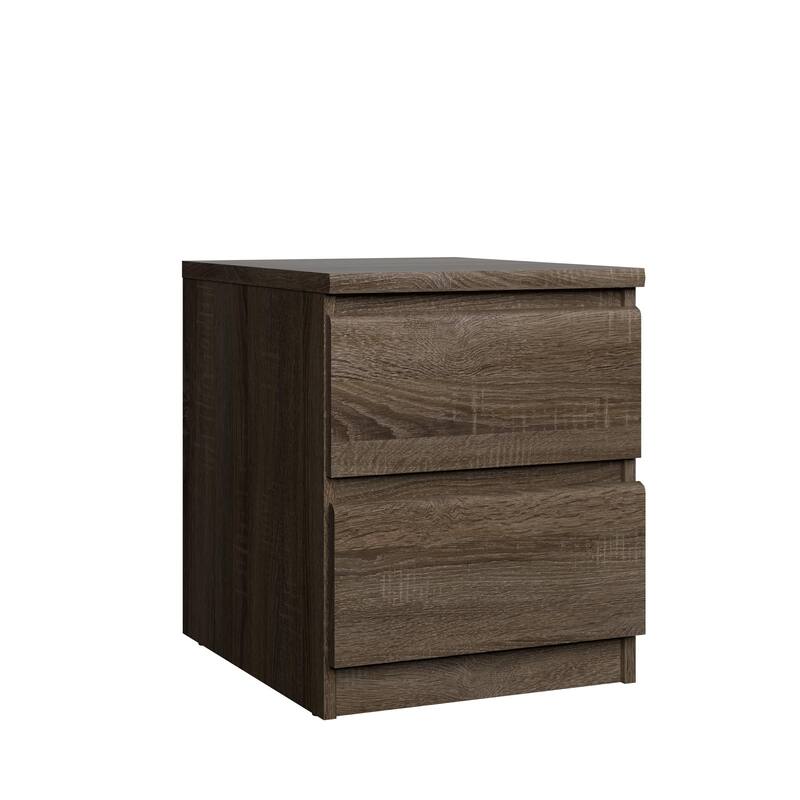 Porch & Den McKellingon Contemporary 2-drawer Nightstand - Truffle