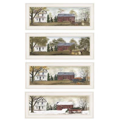TrendyDecor4U Farmhouse "Season's Collection" 4-Piece Vignette by Billy Jacobs