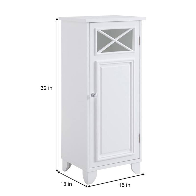 Teamson Home Dawson Freestanding Slim Floor Cabinet - 13"L x 15"W x 32"H