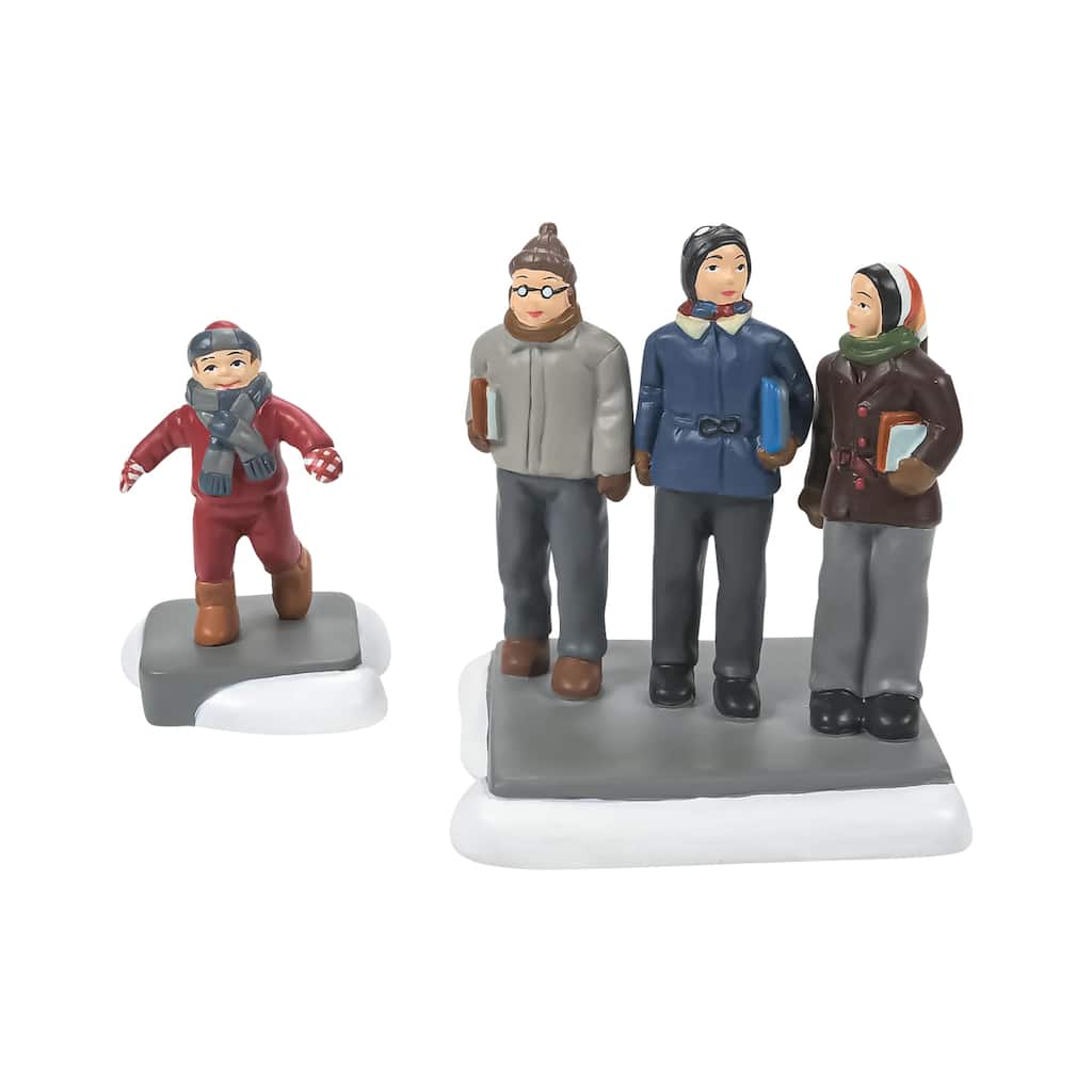 Dept 56 a Christmas Story C'mon Guys Wait Up Christmas Figure