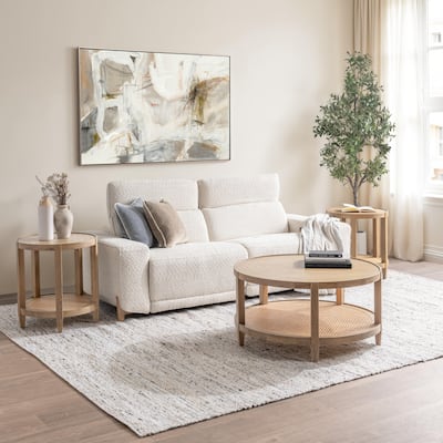 Classic Home Darrow Zero Gravity Power Recliner Upholstered Fabric Sofa