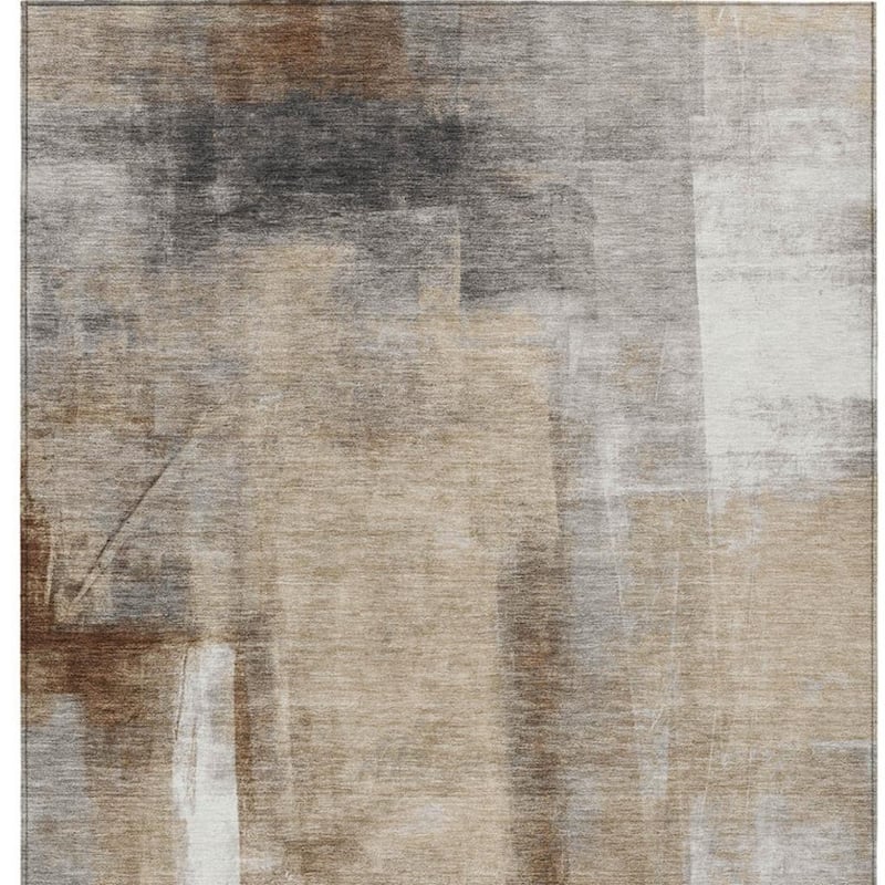 HomeRoots Abstract Transitional Rectangle Outdoor Rug
