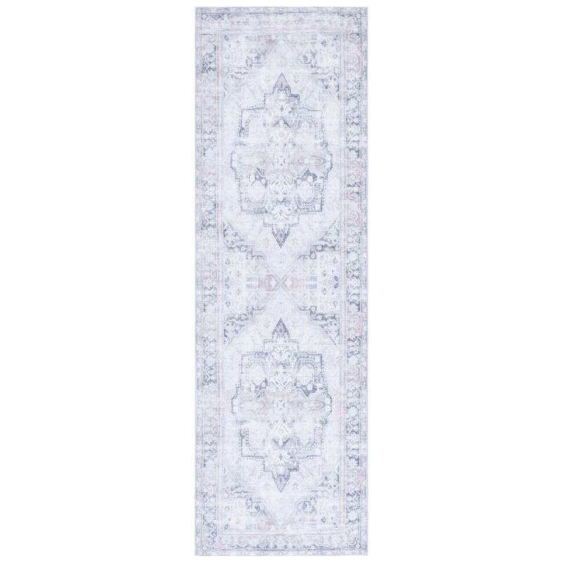 SAFAVIEH Arizona Suphiye Vintage Rug - 2'6" x 8' Runner - Ivory/Grey