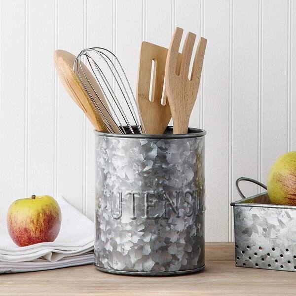 Shop Stainless Steel Kitchen Utensil Holder Crock Organizer