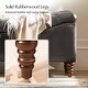 preview thumbnail 37 of 38, Zona 59"W Traditional Faux Leather Tufted Upholstered Storage Bench With Soild Wood Legs and Nailhead Trim By HULALA HOME