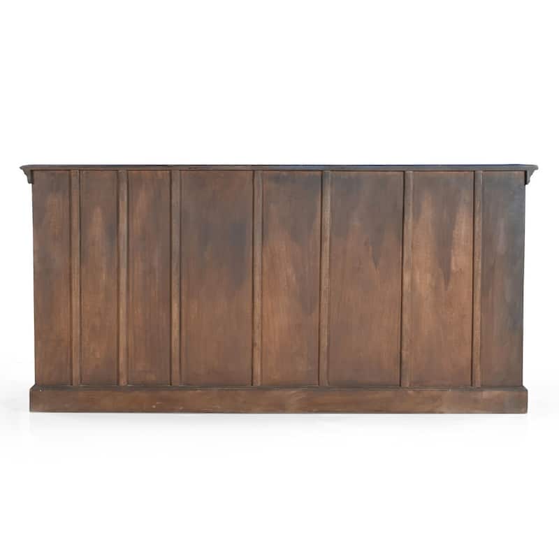 Woodland Blue Wooden Sideboard Buffet Cabinet 72"