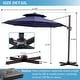 preview thumbnail 2 of 33, VredHom 11.5FT Dual Wind Vent Offset Cantilever Canopy Patio Umbrella
