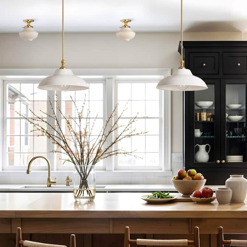 Tresor Pendant Light - White - 12"