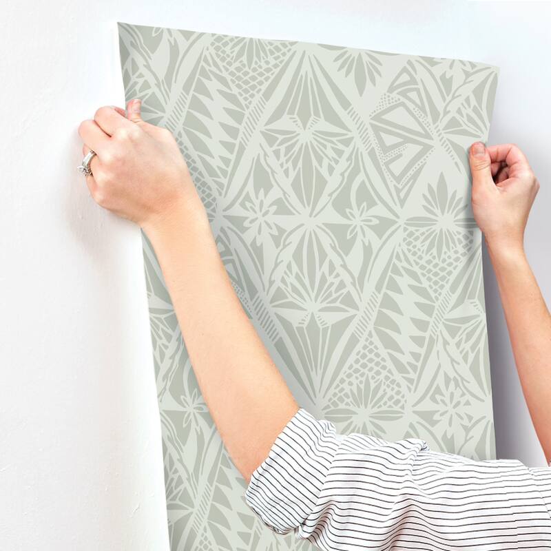 A-Street Prints Urbane Sage Diamonds Wallpaper