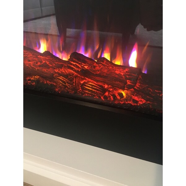 Top Product Reviews For Beau Electric Fireplace In White 58 5l X 11 375w X 42 125h 58 5l X 11 375w X 42 125h 23058281 Overstock