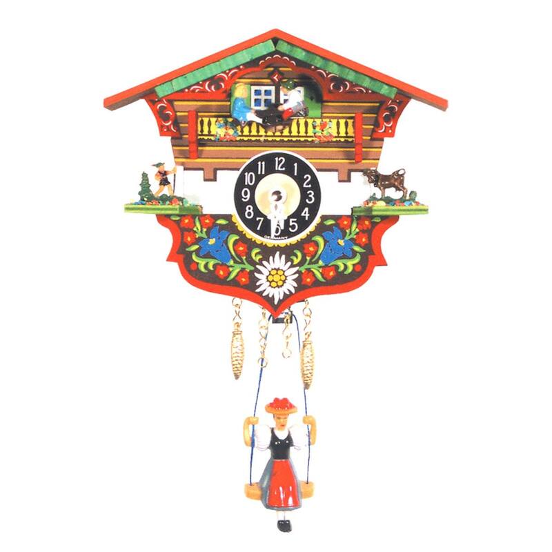 5.75" Engstler Battery-Operated Mini Cuckoo Wall Clock