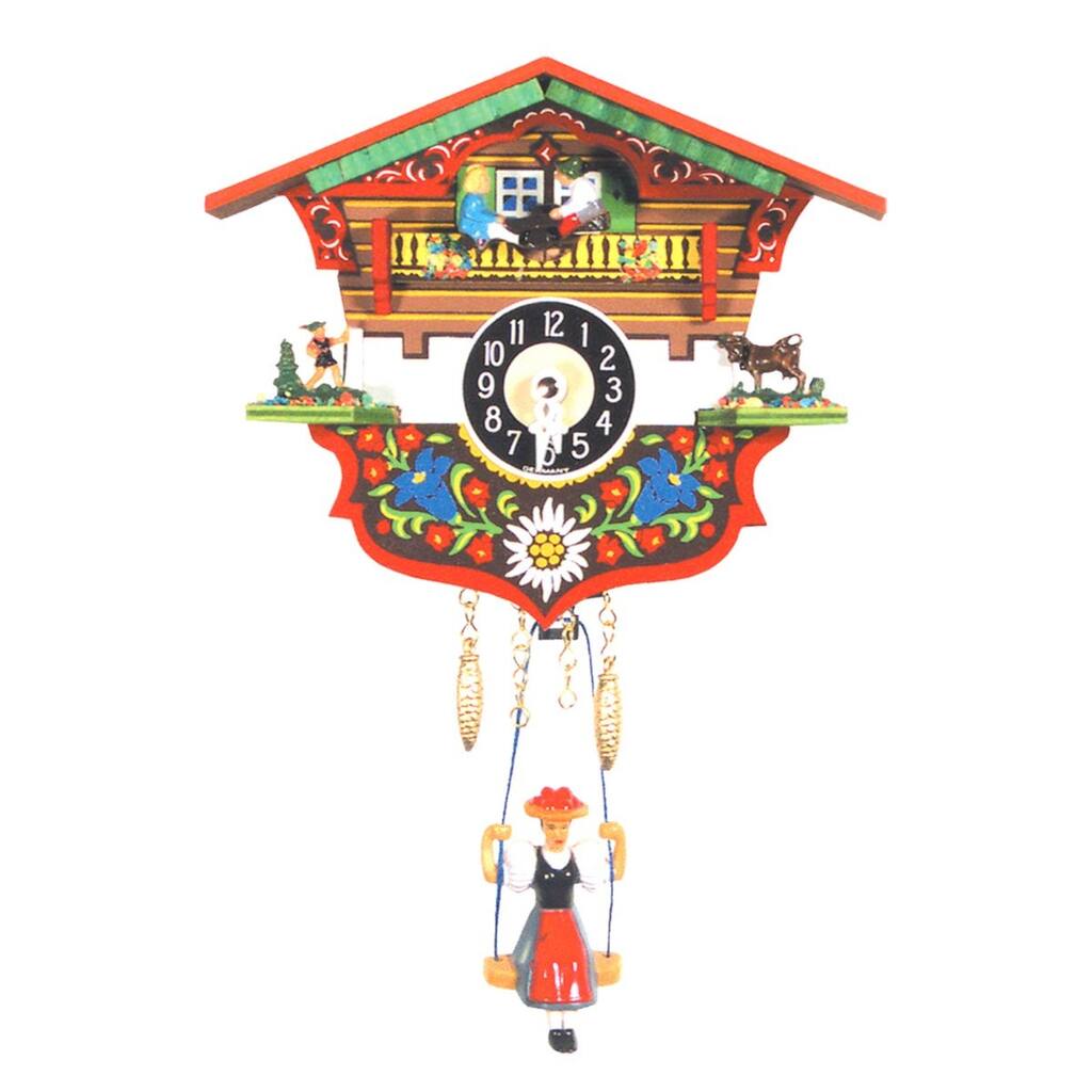 5.75" Engstler Battery-Operated Mini Cuckoo Wall Clock