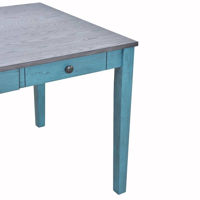 6PCS Wood Dining Table Set With Drawer