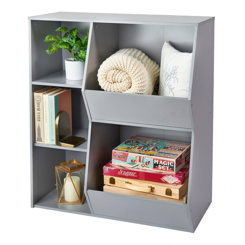 Badger Basket Side-by-Side Combo Bin Storage Unit - 31.5" x 15.75" x 35.5"