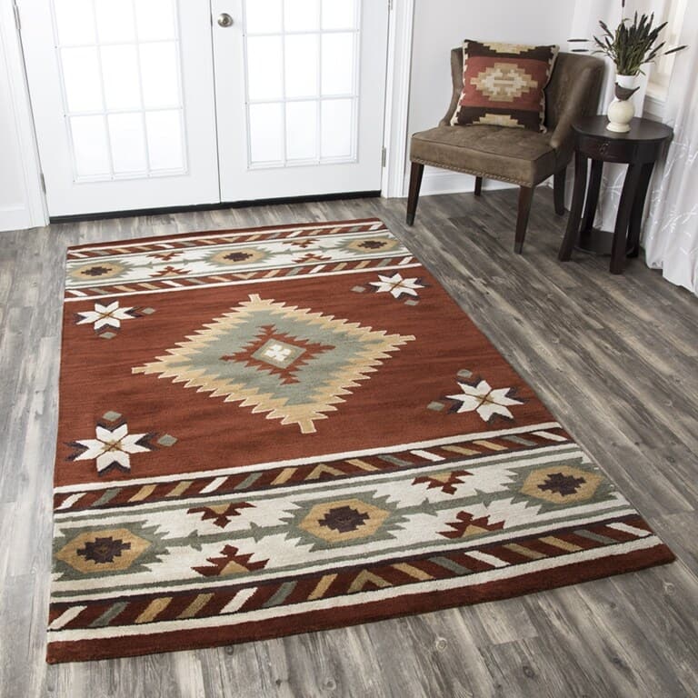 Alora Decor Ryder Brown, Tan, and Grey Hand-tufted Wool Rug