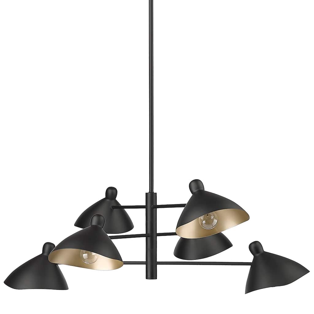 Millennium Lighting 12806 Warhol 6 Light 35" Wide Chandelier