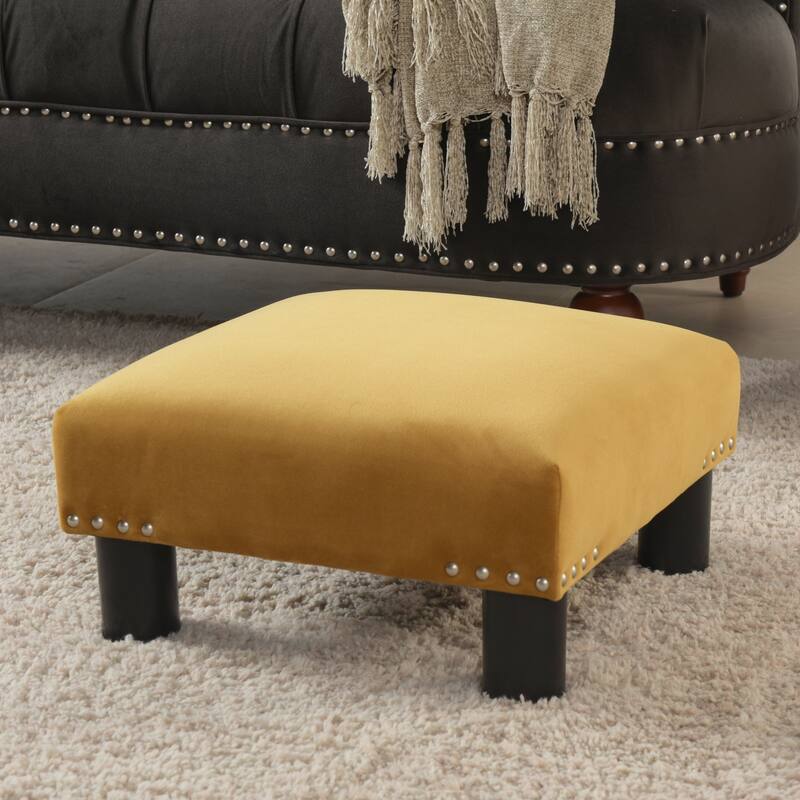 Jules 16" Square Footstool Ottoman