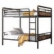 preview thumbnail 9 of 26, Metal Bunk Bed, Industrial Detachable Bunkbeds with Safety Guard Rails for Teens