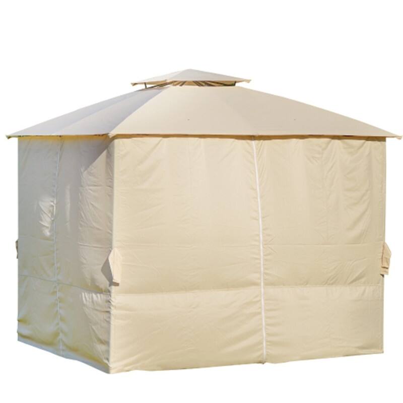 AOOLIVE Gazebo Tent Outdoor BBQ Gazebo Tent with UV Protection - Beige