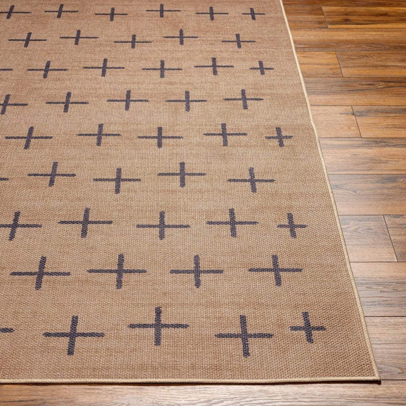 Livabliss Transitional Ez Jute Geometric Washable Area Rug