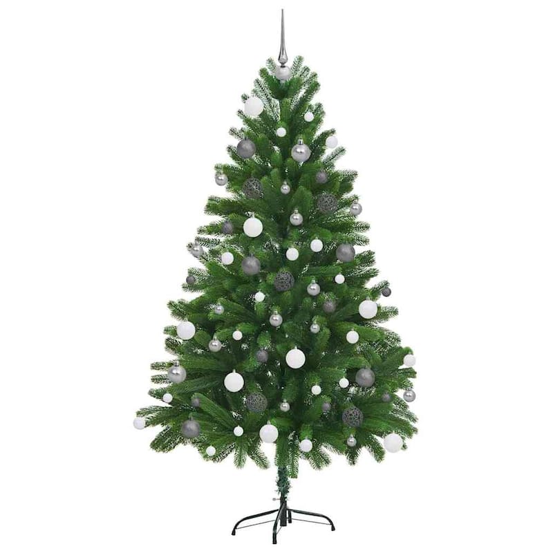 vidaXL Artificial Christmas Tree Green 70.9" PVC