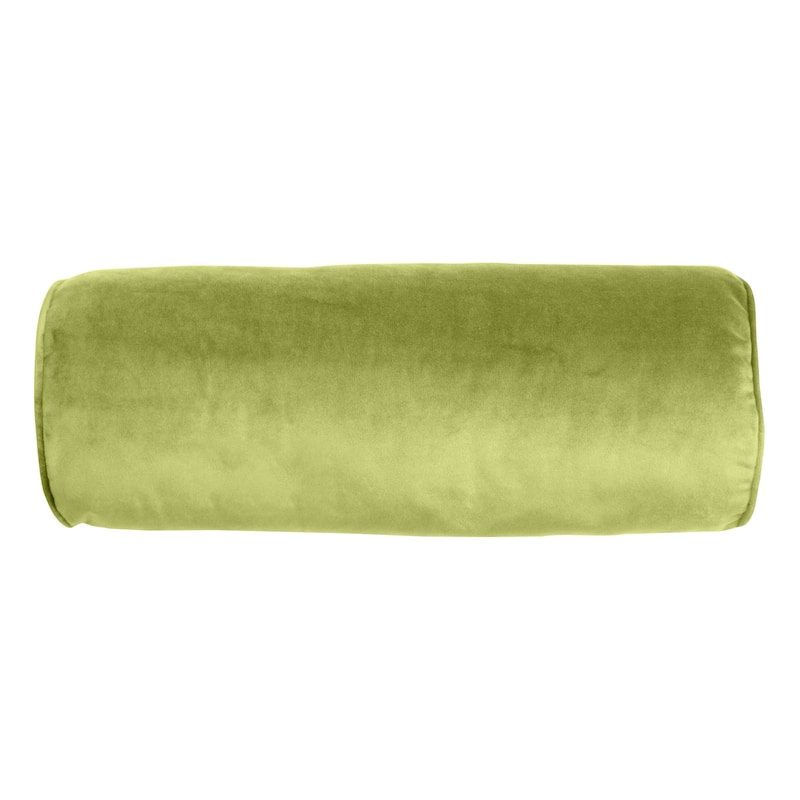 Edie At Home Bowery Corduroy Neckroll Decorative Throw Pillow 7x18 - Silver