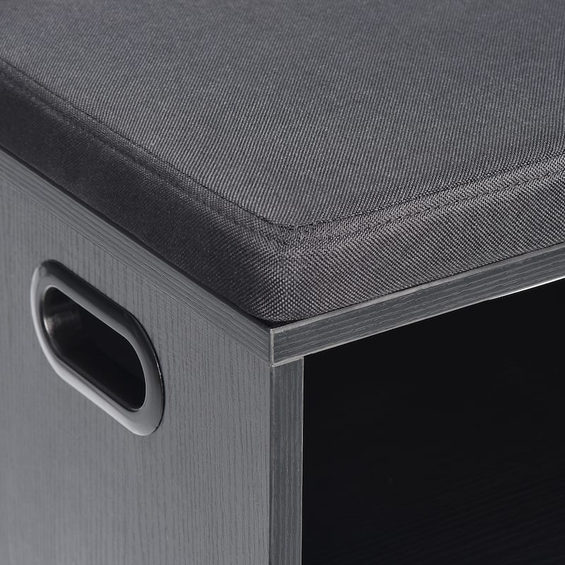 Small Shoe Bench for Entryway with Cushion Shoe Bench with Storage and Seating, Seat Entryway Shoe Rack, Entryway