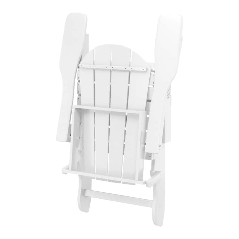 Laguna Outdoor 5-Piece Adirondack Chair With Round Coffee Table Conversation Set