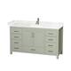 Option Light Green / Carrara Cultured Marble Top /