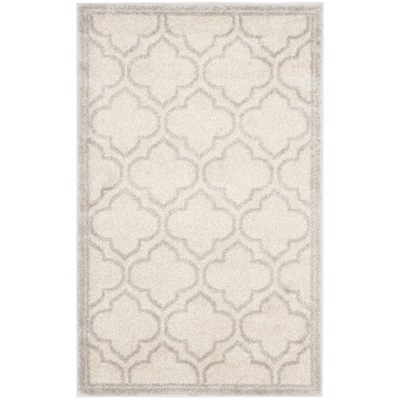 SAFAVIEH, Amherst Doraline Modern Rug - 2'6" x 4' - Ivory/Light Grey