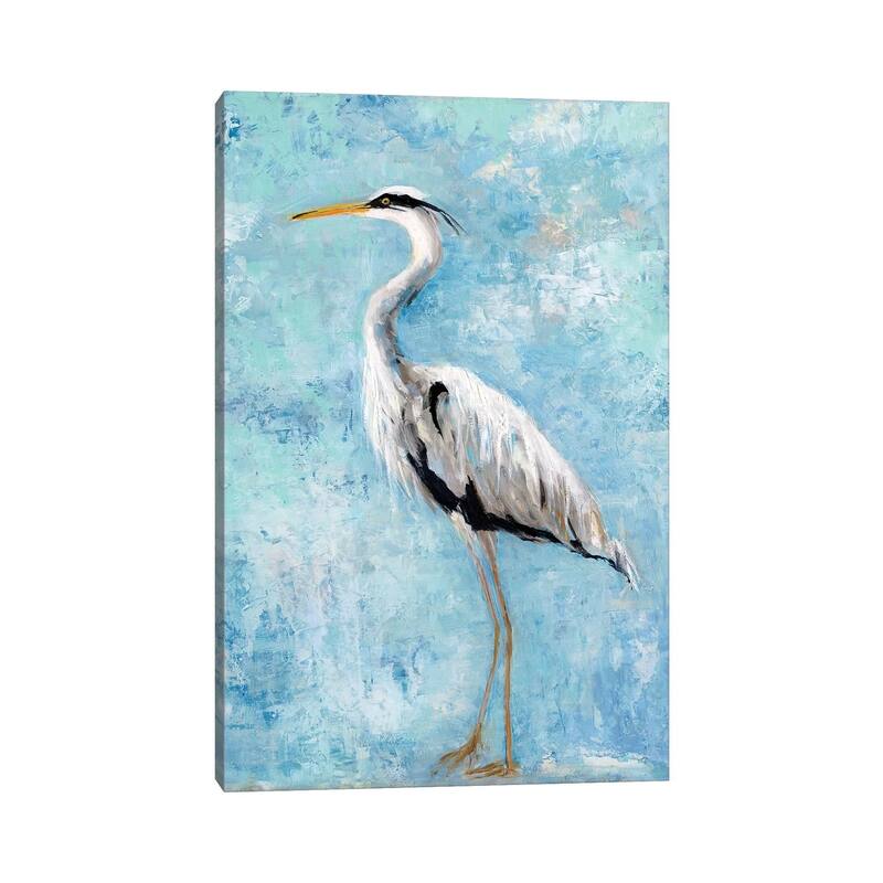 iCanvas "Hazy Morning Heron II" by Sally Swatland Canvas Print
